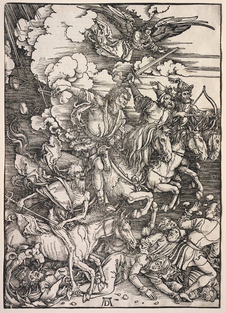 Zjevení svatého Jana: Čtyři jezdci od Albrecht Dürer
