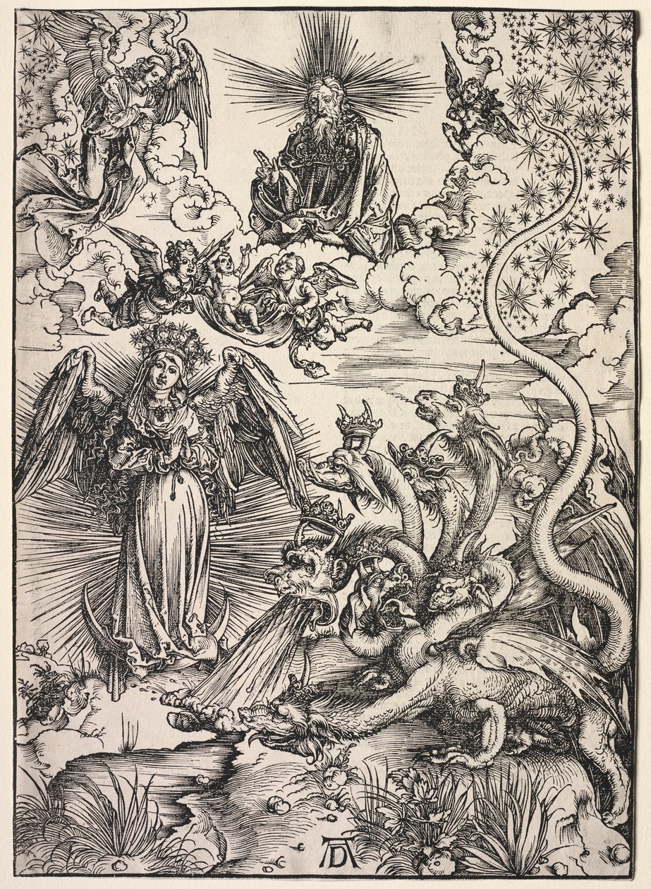 Zjevení svatého Jana: Žena oděná sluncem od Albrecht Dürer