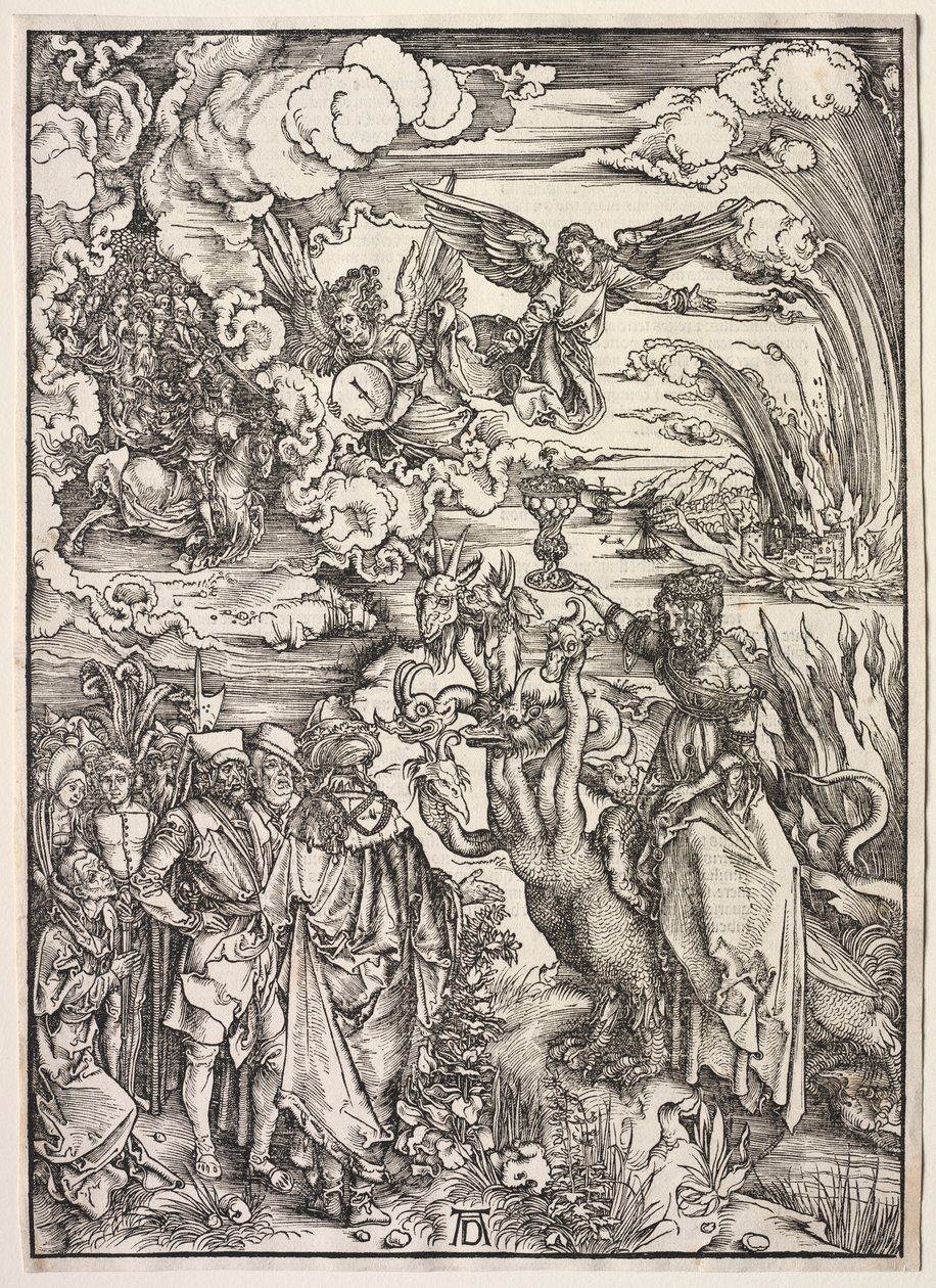 Zjevení svatého Jana: Babylonská žena od Albrecht Dürer