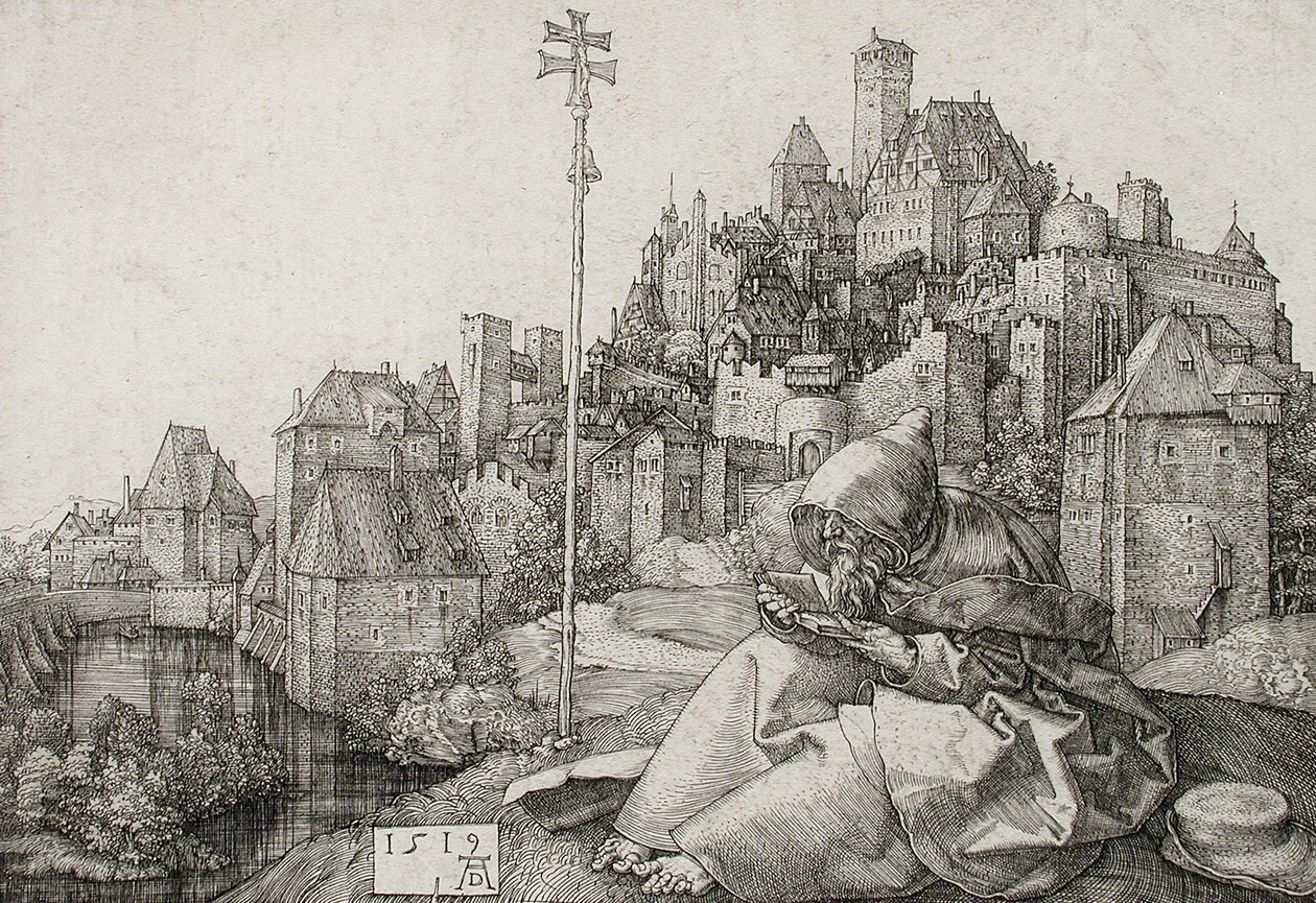 Čtení o svatém Antonínovi od Albrecht Dürer