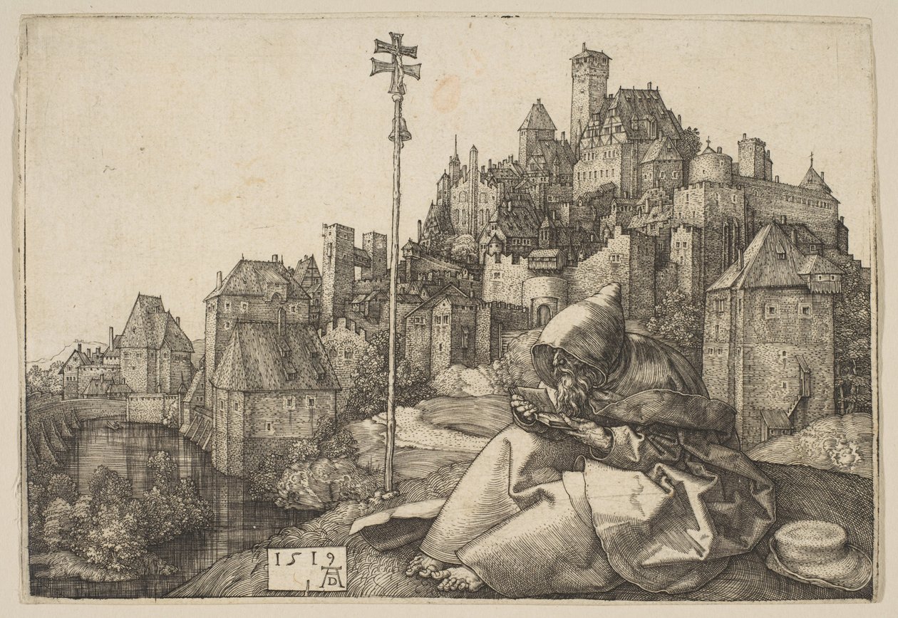 Čtení o svatém Antonínovi od Albrecht Dürer