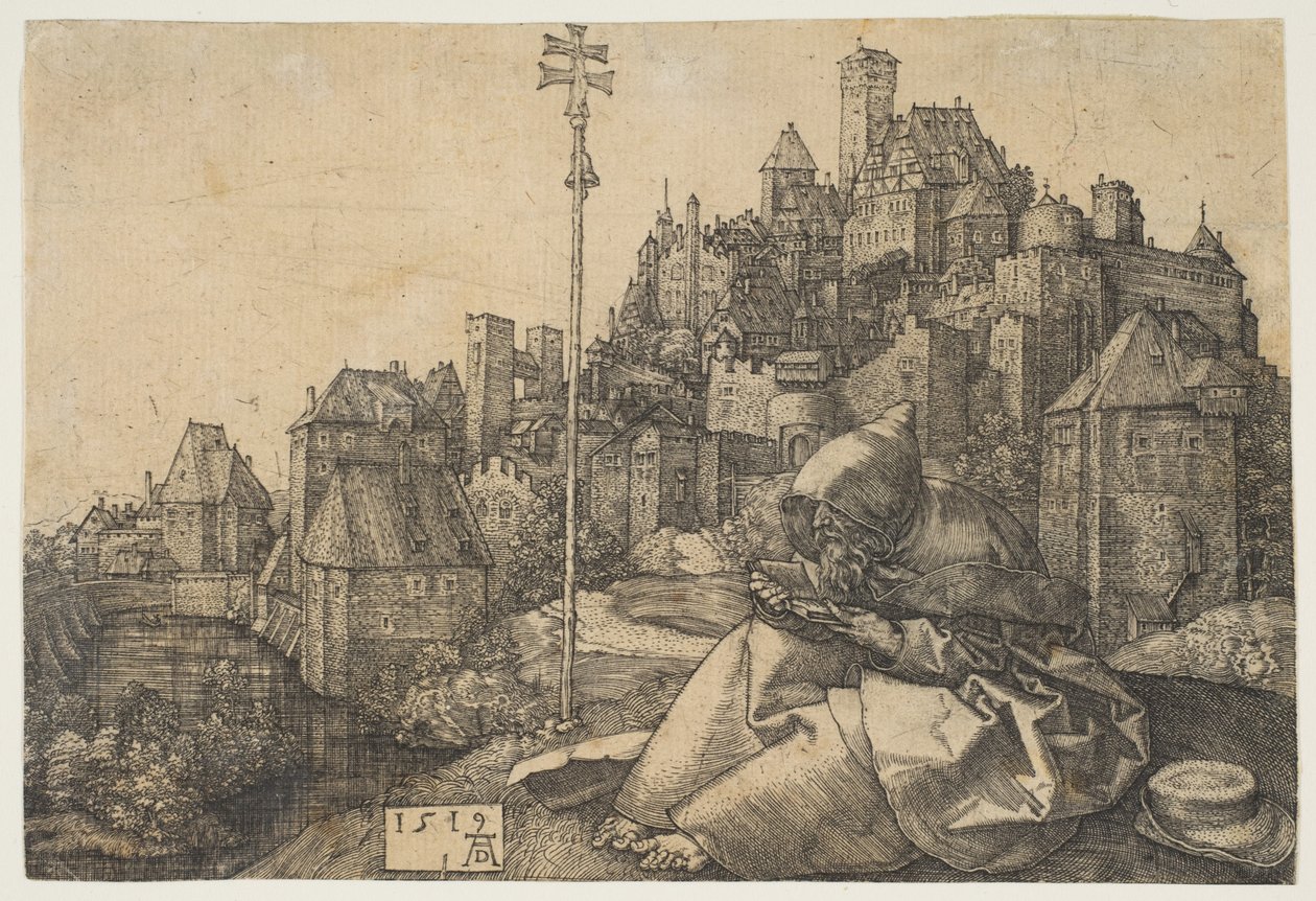 Čtení o svatém Antonínovi od Albrecht Dürer