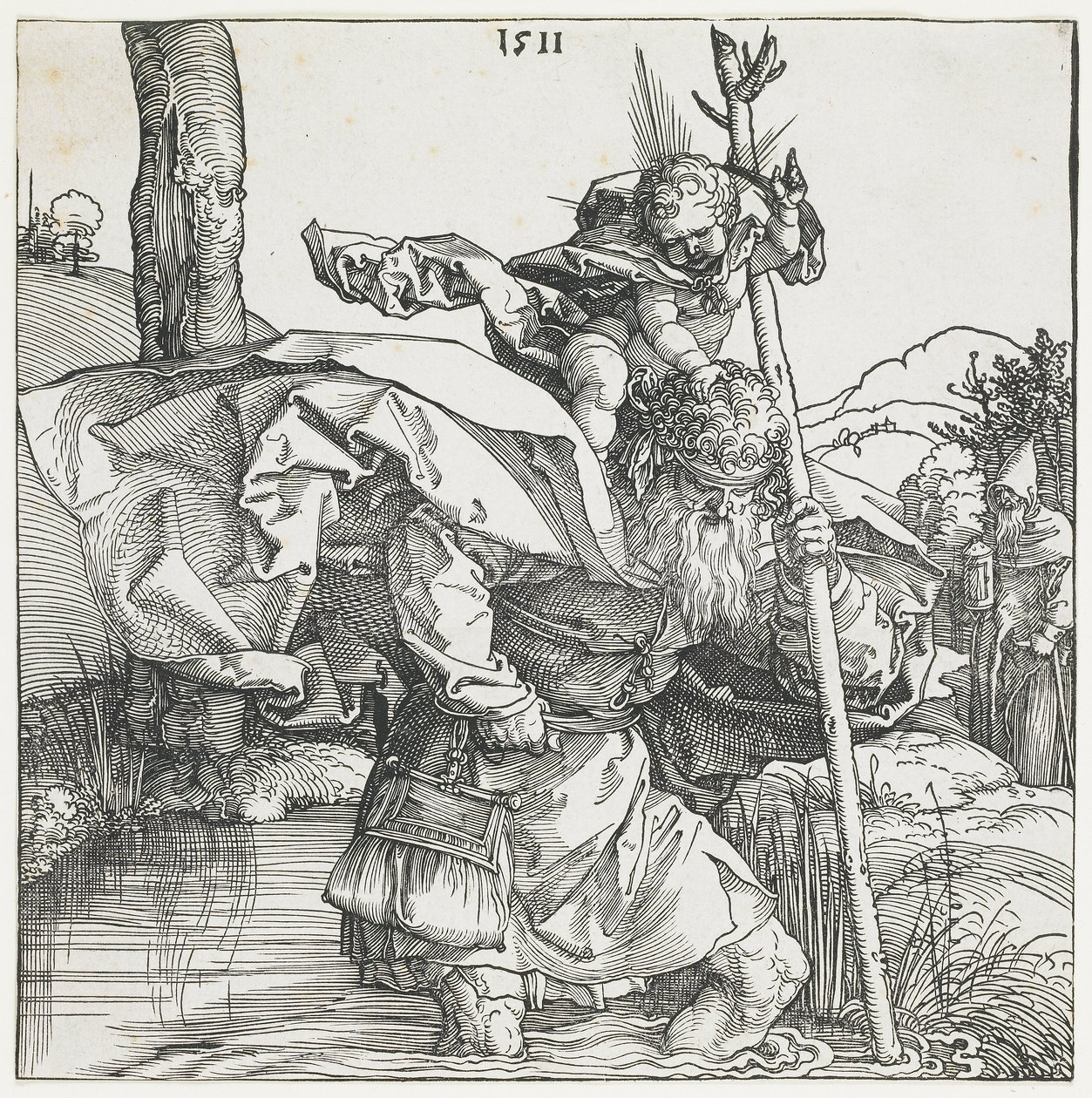 Svatý Kryštof od Albrecht Dürer