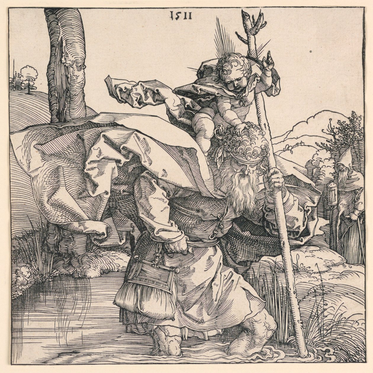 Svatý Kryštof od Albrecht Dürer