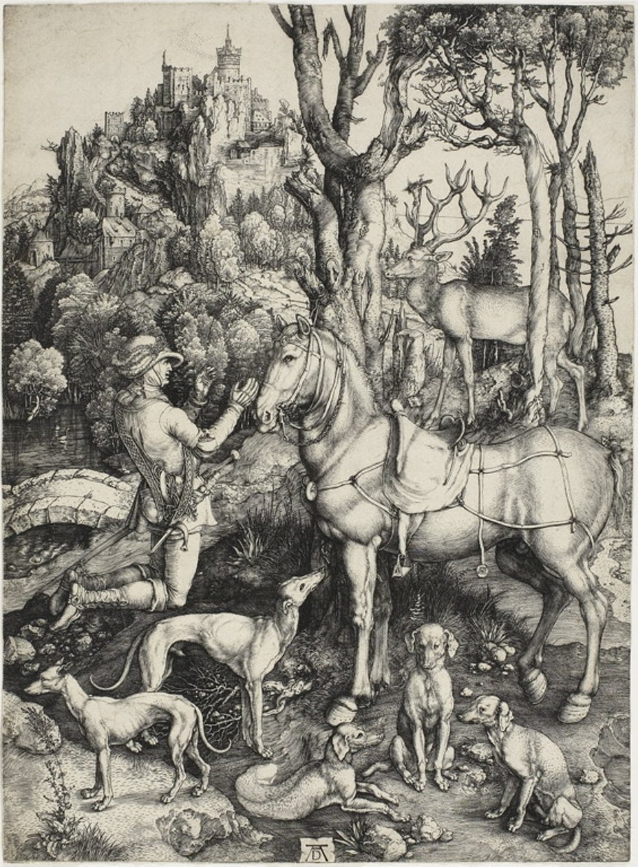 Svatý Eustace od Albrecht Dürer