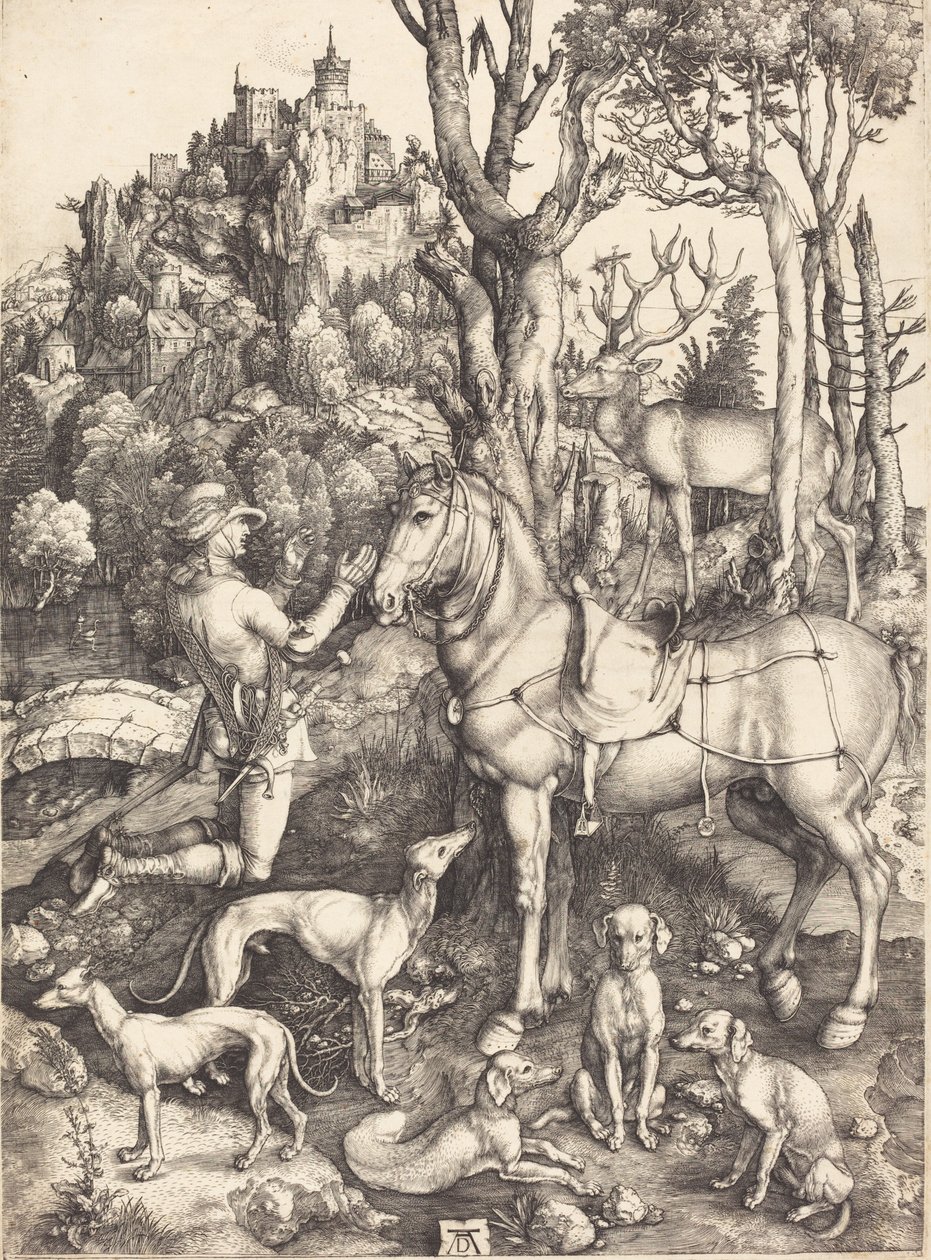Svatý Eustace, c. 15001501. od Albrecht Dürer