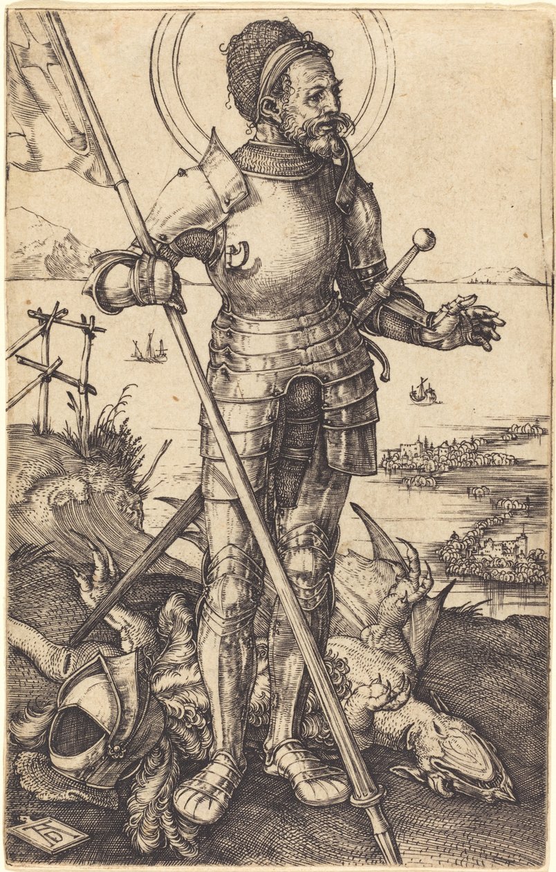 Svatý Jiří stojící od Albrecht Dürer