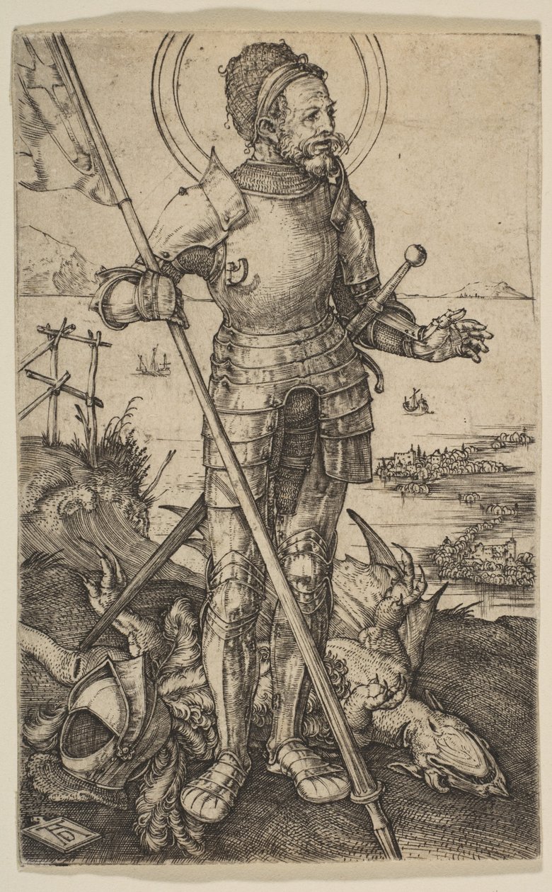 Svatý Jiří ve stoje od Albrecht Dürer