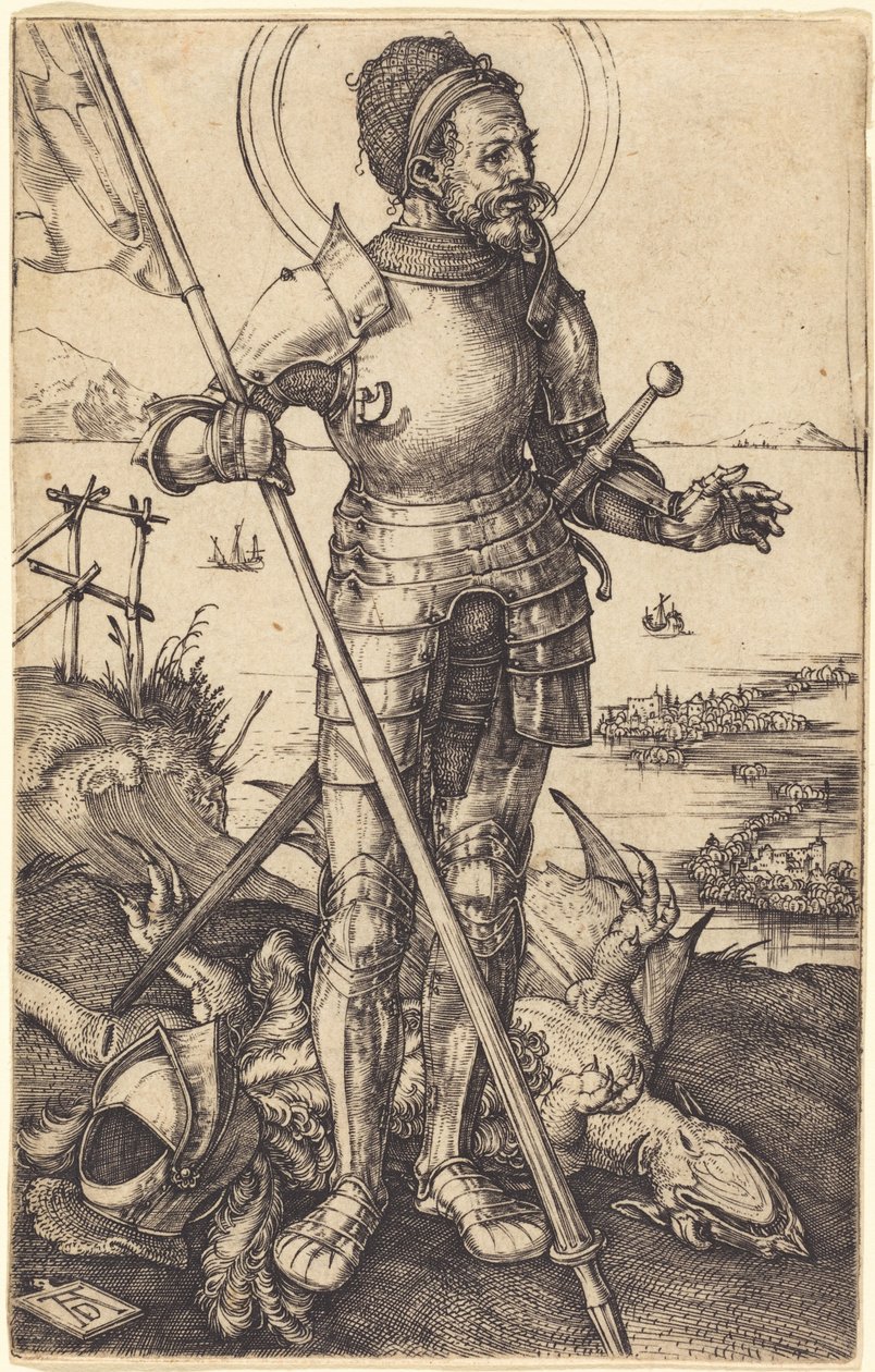 Svatý Jiří stojící od Albrecht Dürer