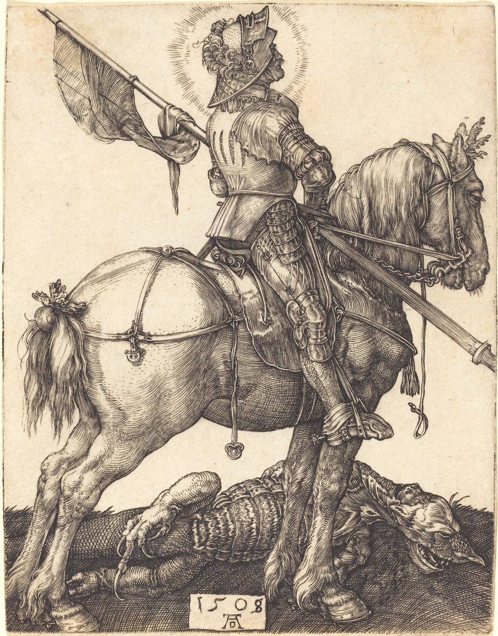Svatý Jiří na koni od Albrecht Dürer