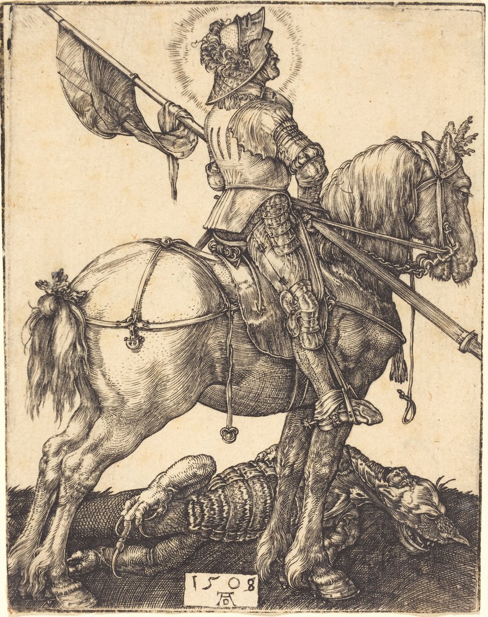 Svatý Jiří na koni od Albrecht Dürer