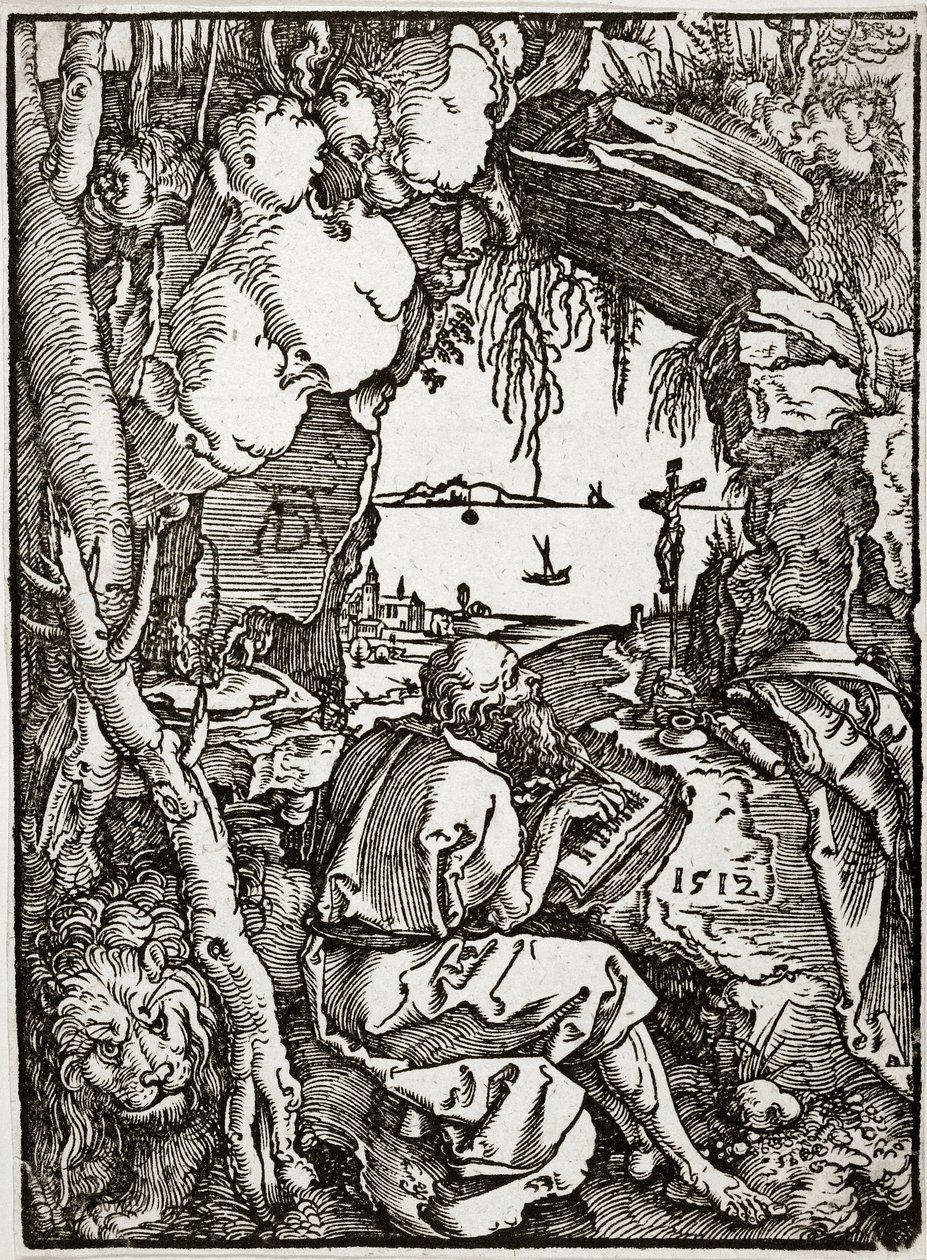 Svatý Jeroným v jeskyni (Bartsch 113) od Albrecht Dürer