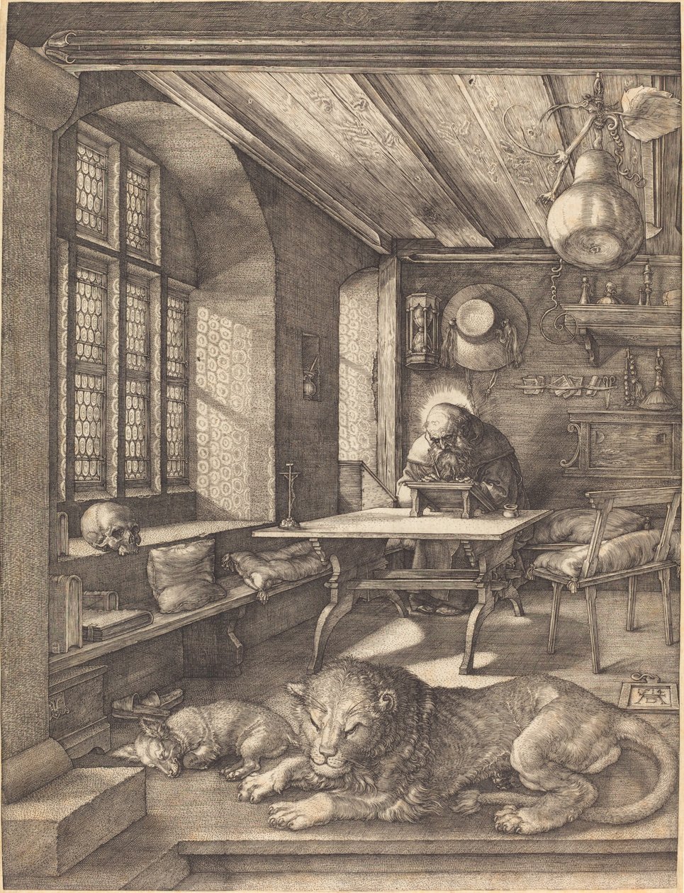 Svatý Jeroným ve své pracovně od Albrecht Dürer