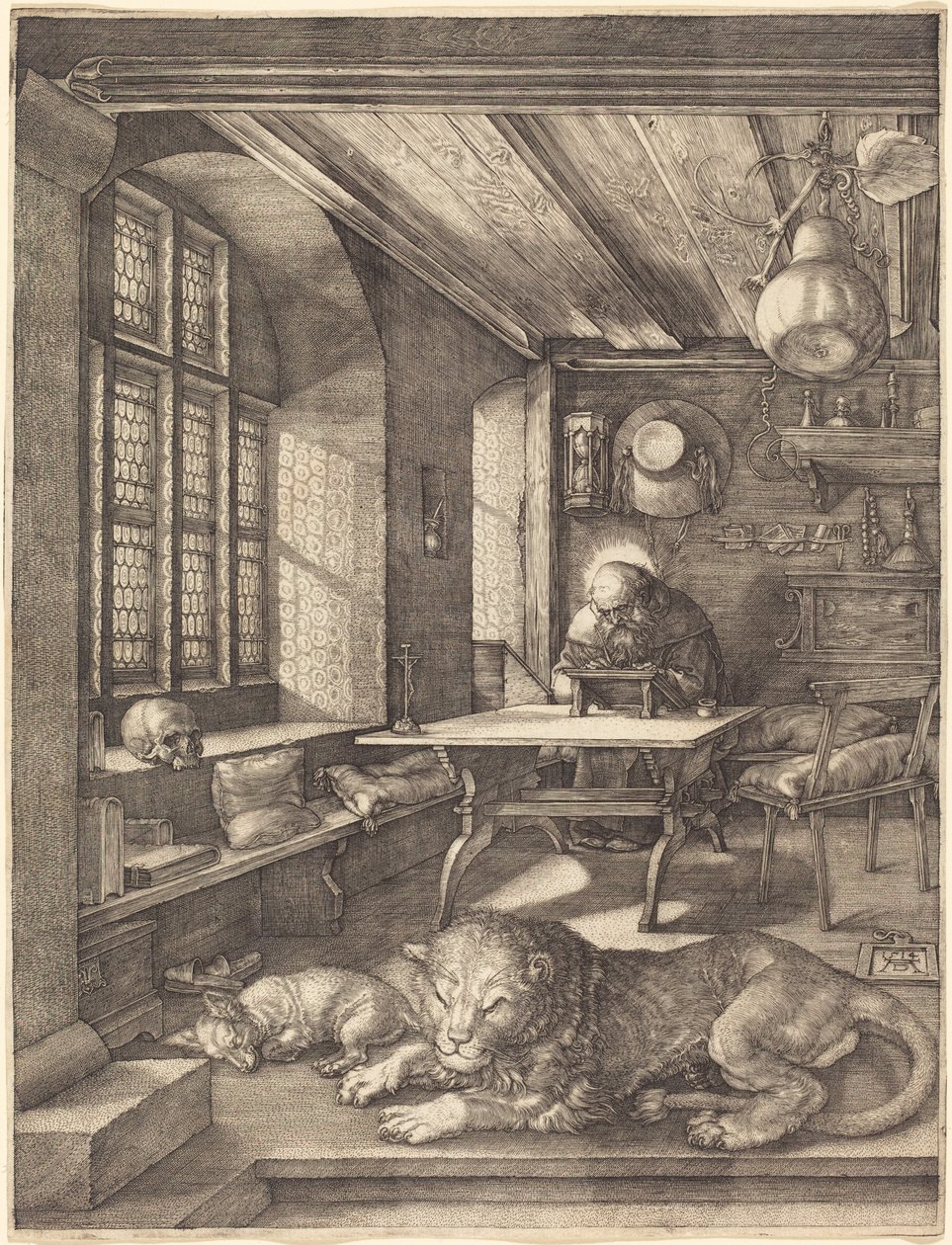 Svatý Jeroným ve své pracovně od Albrecht Dürer