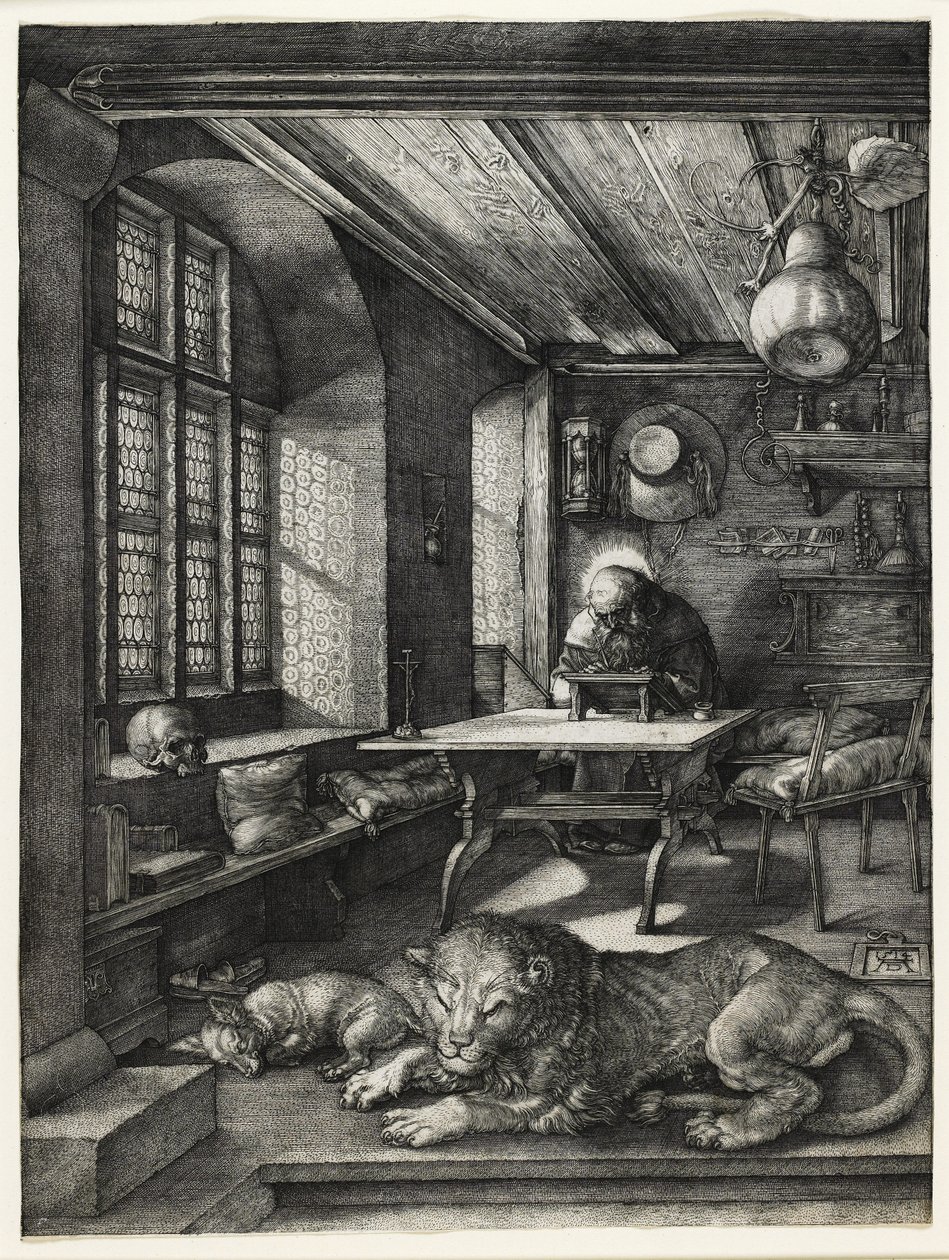 Svatý Jeroným ve své pracovně, 1514 od Albrecht Dürer