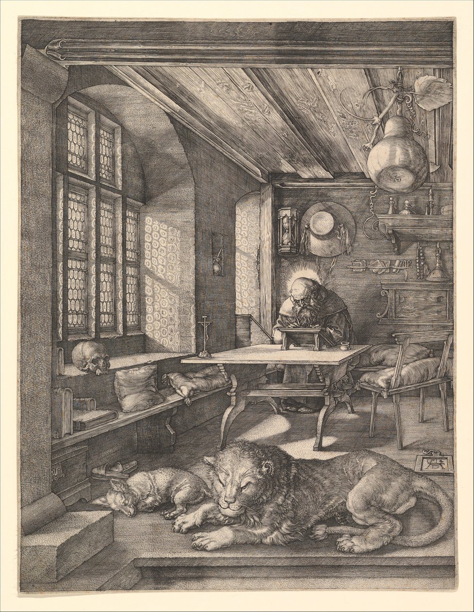 Svatý Jeroným ve své pracovně, 1514. od Albrecht Dürer