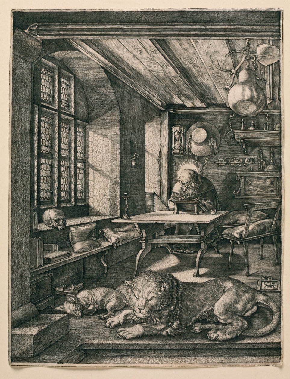 Svatý Jeroným ve své cele od Albrecht Dürer