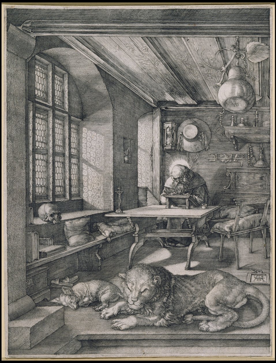 Svatý Jeroným ve své pracovně od Albrecht Dürer