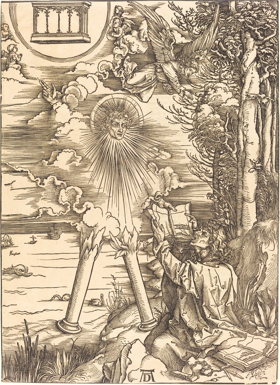 Svatý Jan požírající knihu od Albrecht Dürer