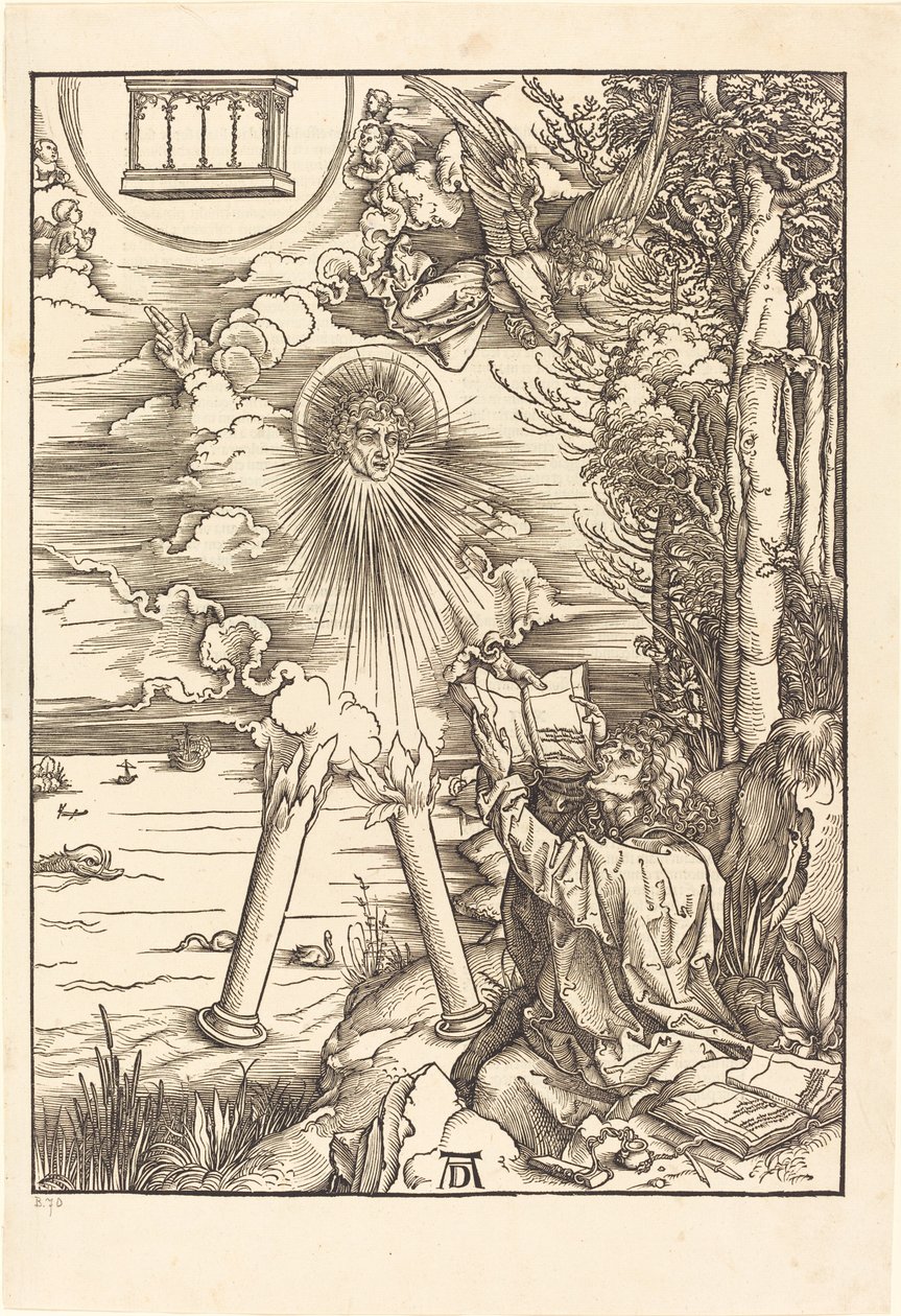 Svatý Jan požírající knihu od Albrecht Dürer