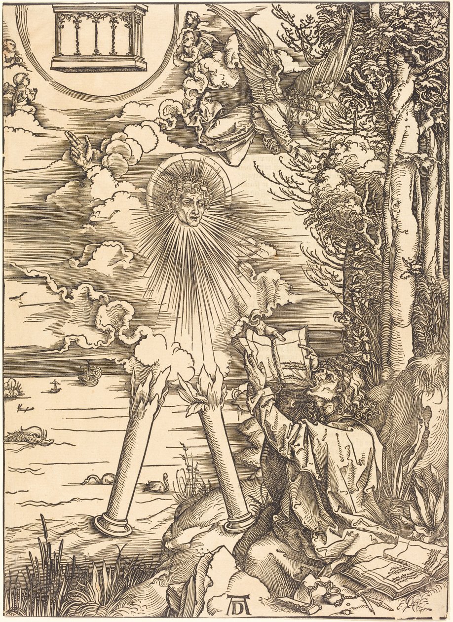 Svatý Jan pohlcující knihu od Albrecht Dürer