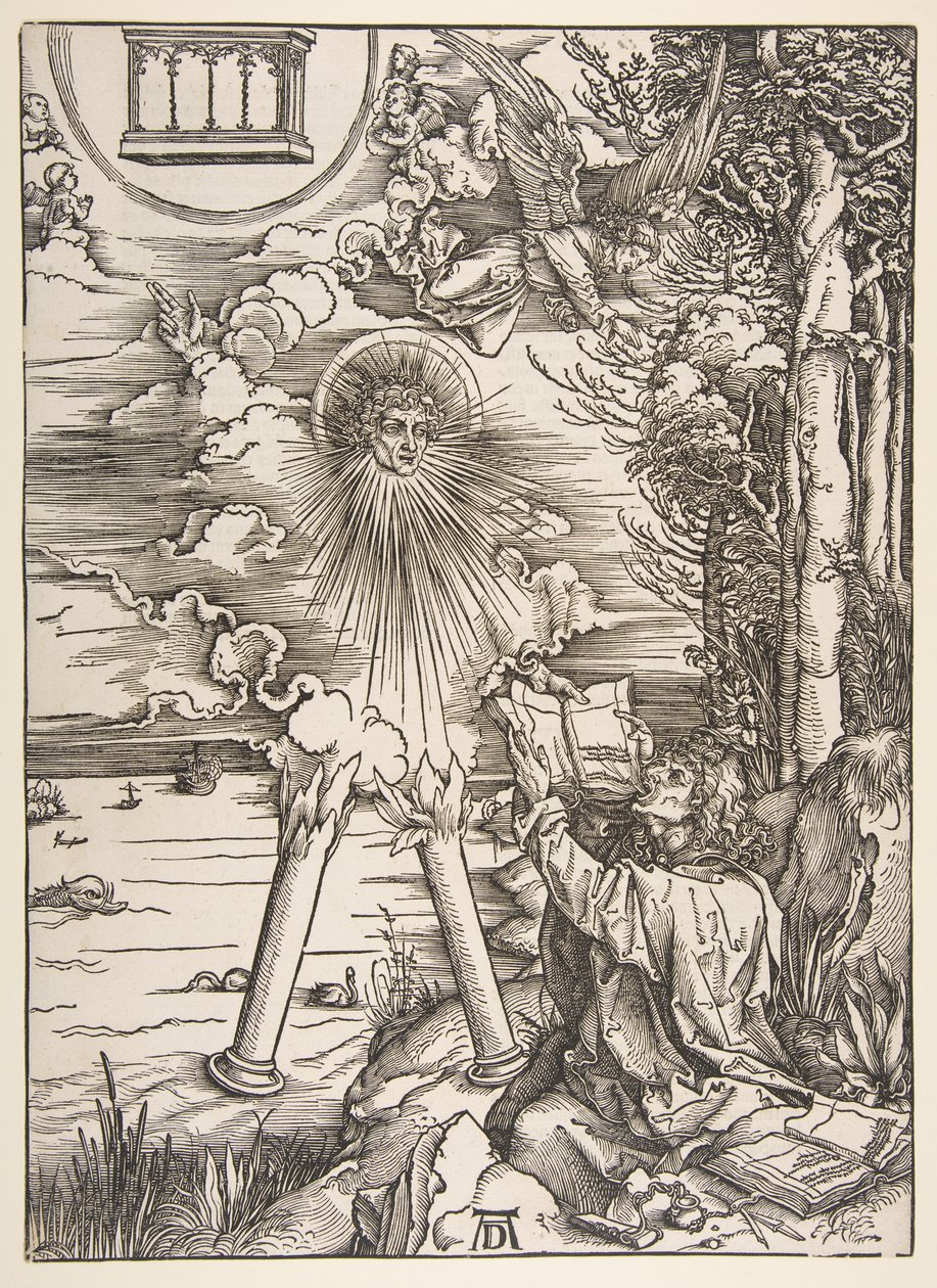 Svatý Jan požírající knihu, z "Apokalypsy" od Albrecht Dürer