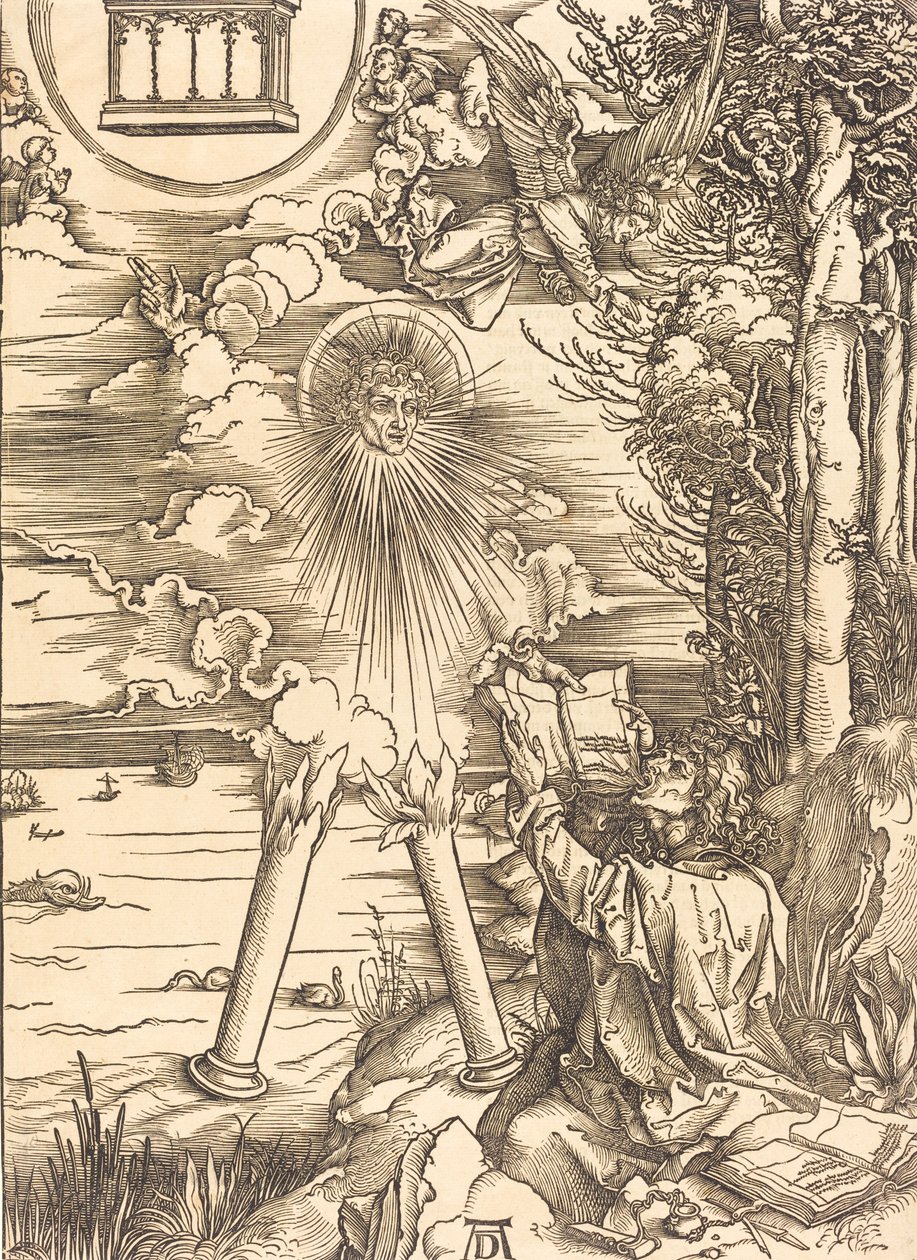 Svatý Jan požírající knihu, pravděpodobně c. 14961498. od Albrecht Dürer