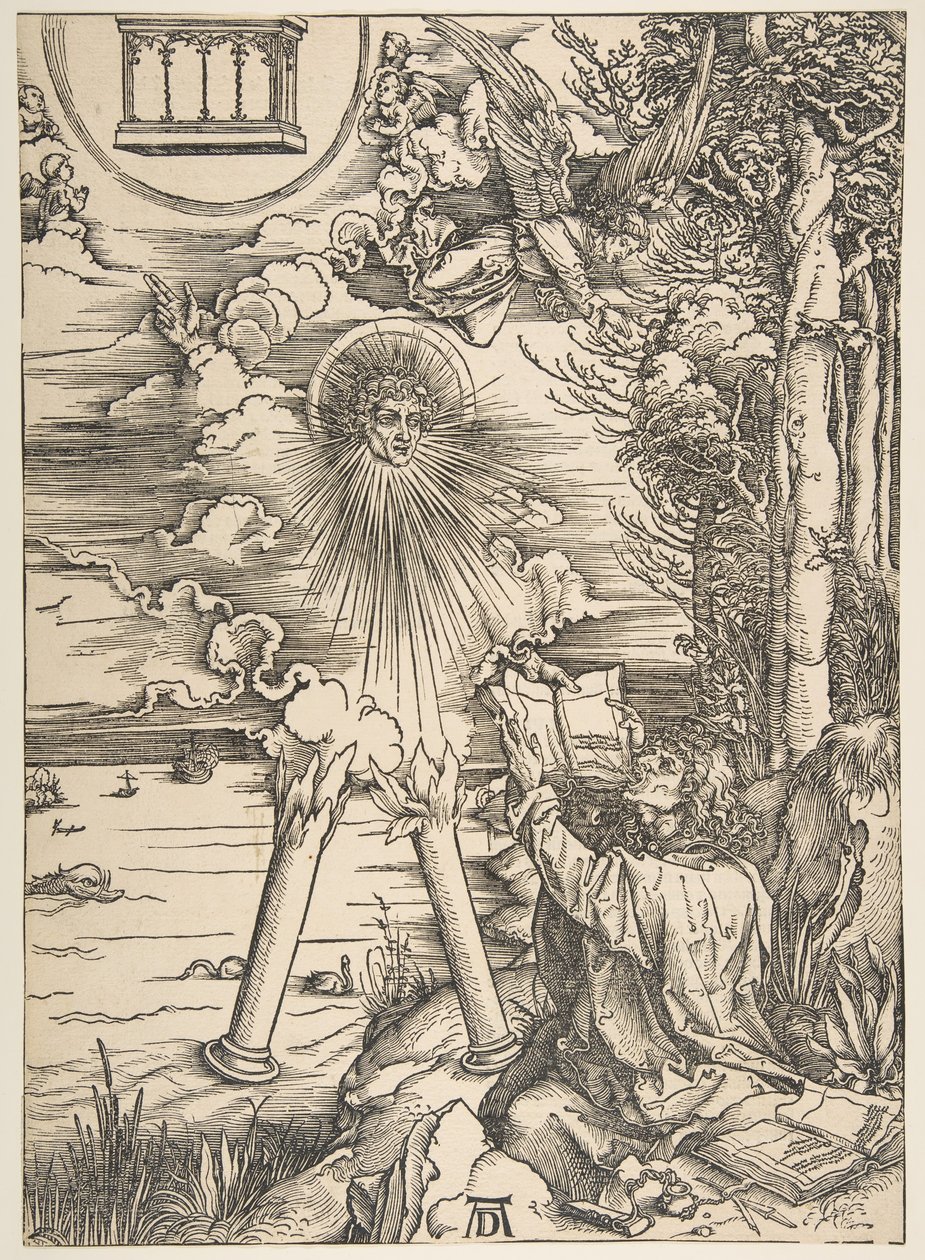 Saint John Swallowing the Book, from The Apocalypse, Latin Edition, 1511, 1511. od Albrecht Dürer