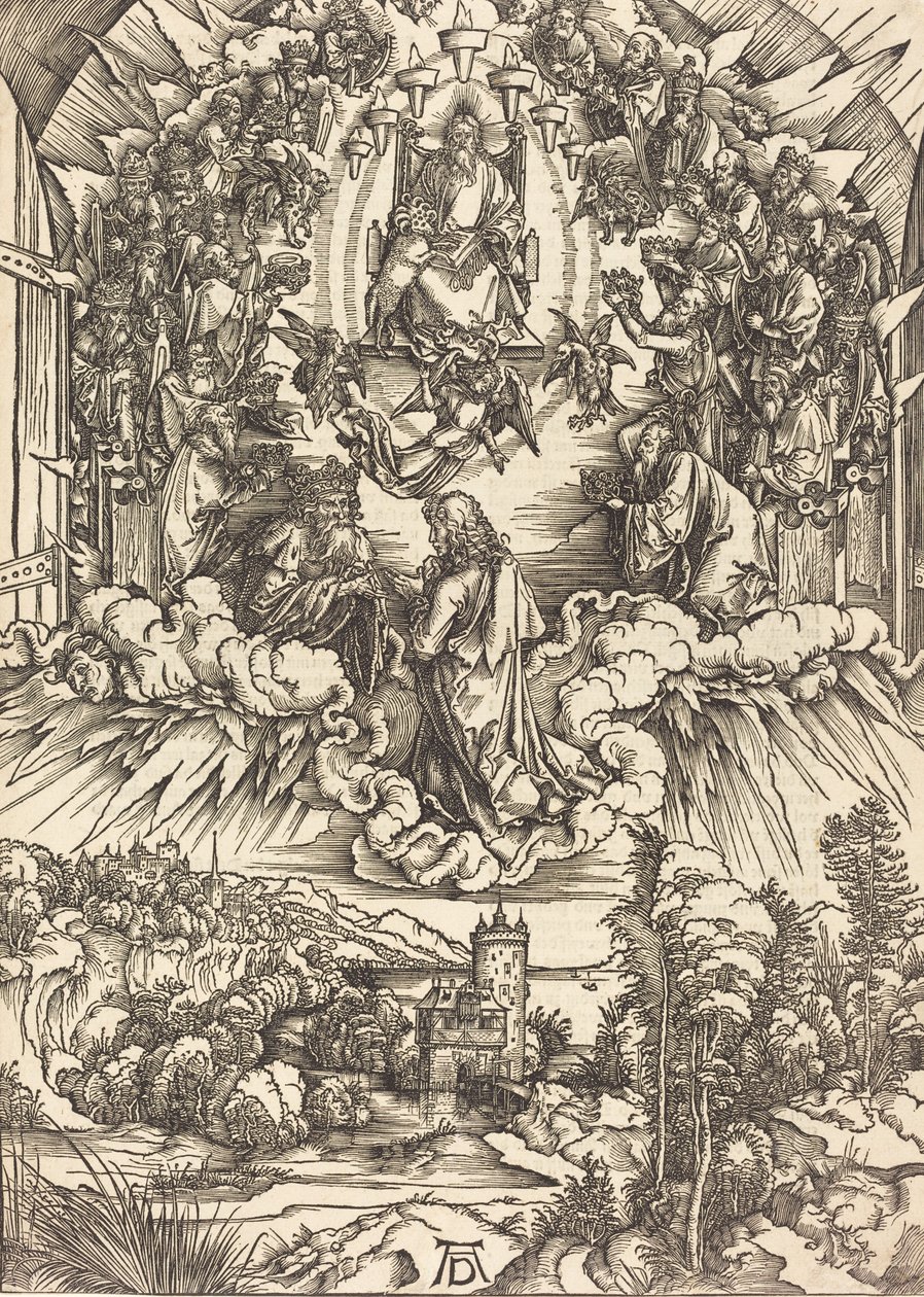 Svatý Jan před Bohem a staršími, pravděpodobně c. 14961498. od Albrecht Dürer