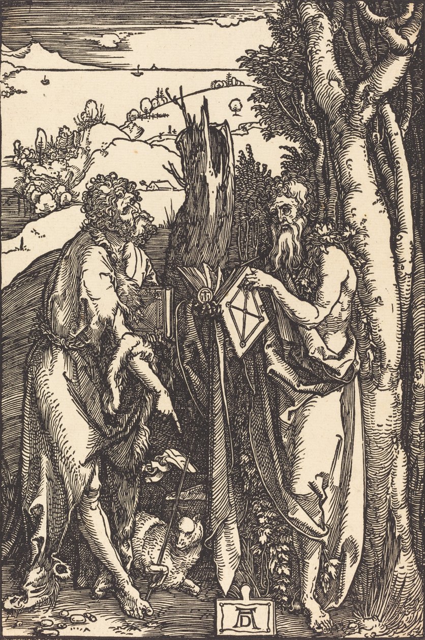 Svatý Jan Křtitel a svatý Onuphrius, c. 1504. od Albrecht Dürer