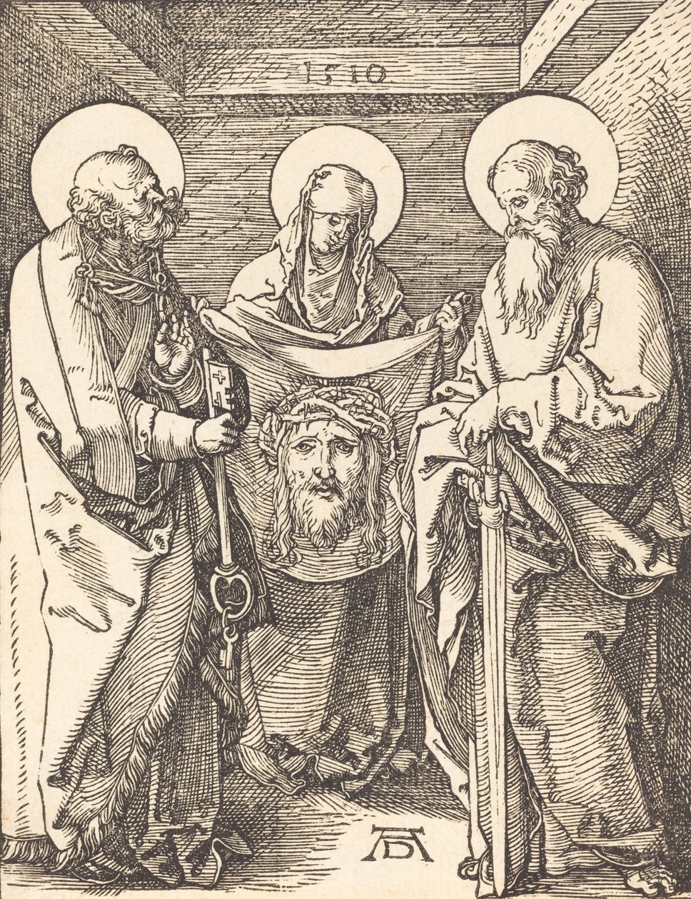 Svatá Veronika mezi svatými Petrem a Pavlem, 1509. od Albrecht Dürer