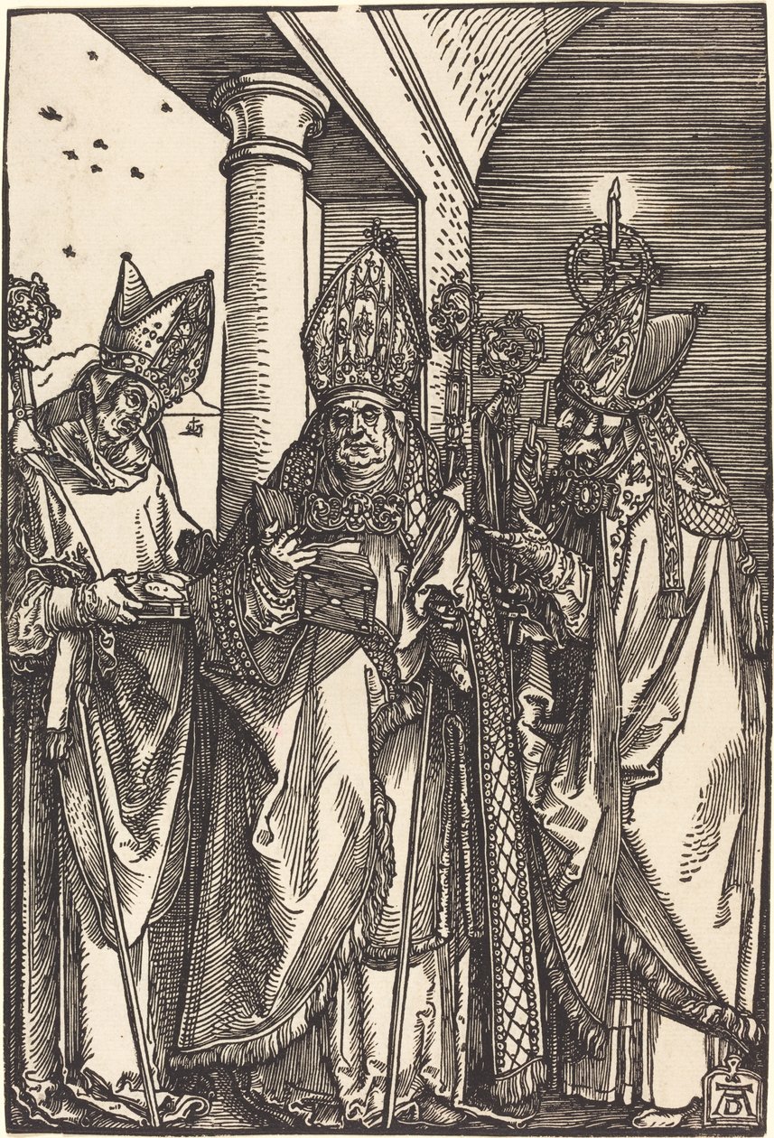 Svatí Mikuláš, Ulrich a Erasmus od Albrecht Dürer