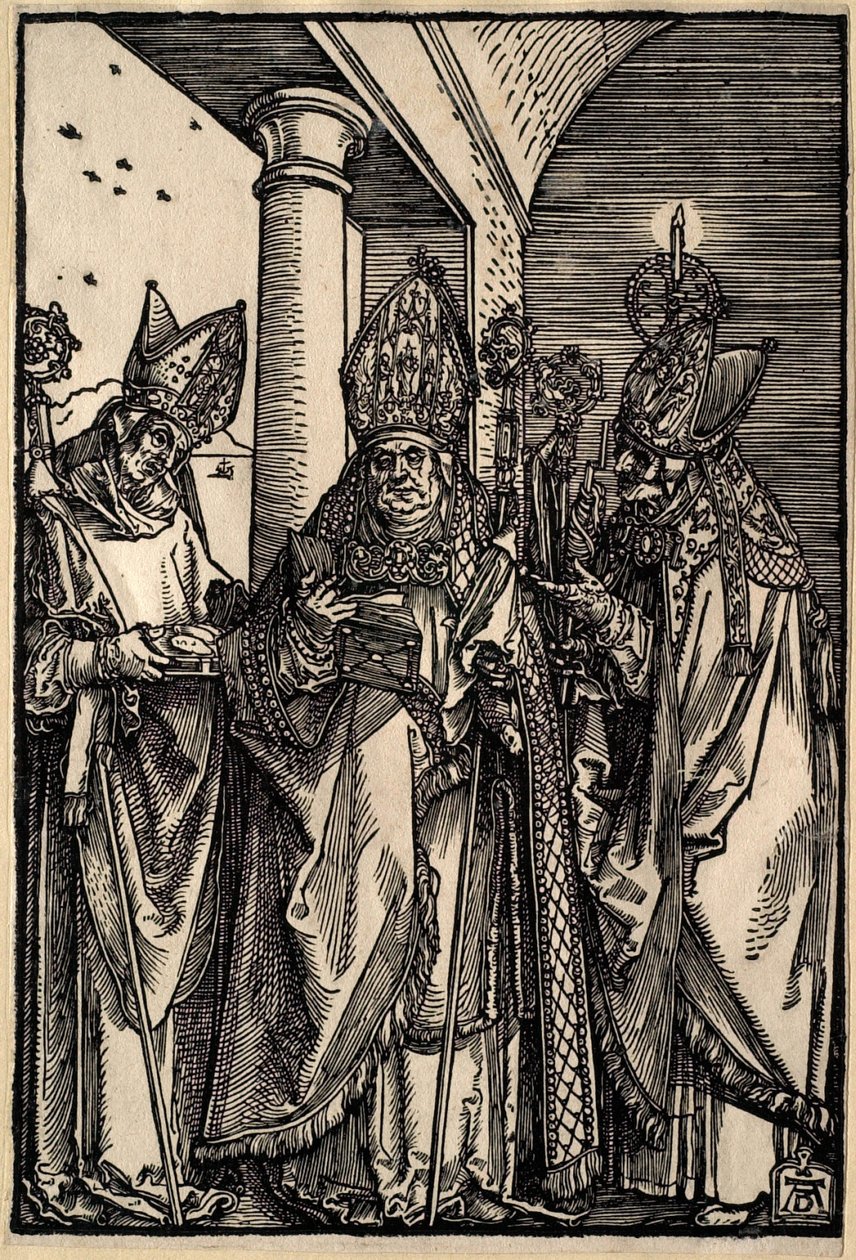 Svatí Mikuláš, Ulrich a Erasmus od Albrecht Dürer