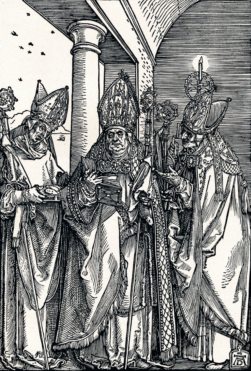 Svatí Mikuláš, Ulrich a Erasmus, 1508 1906. od Albrecht Dürer