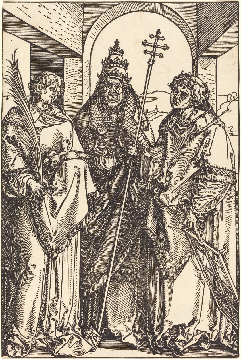 Svatí Štěpán, Sixtus a Vavřinec od Albrecht Dürer
