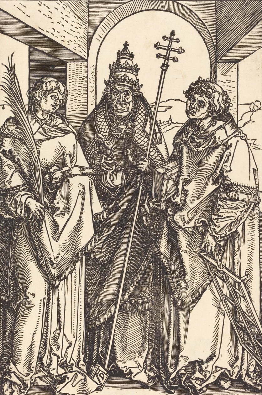 Svatí Štěpán, Sixtus a Vavřinec, pravděpodobně kolem r. 15041505. od Albrecht Dürer