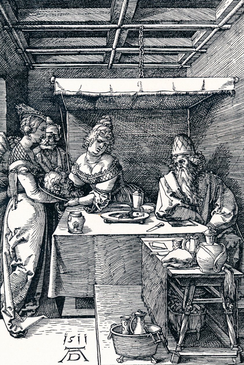 Salome představuje hlavu svatého Jana Křtitele Herodiadě, 1511 1906 od Albrecht Dürer
