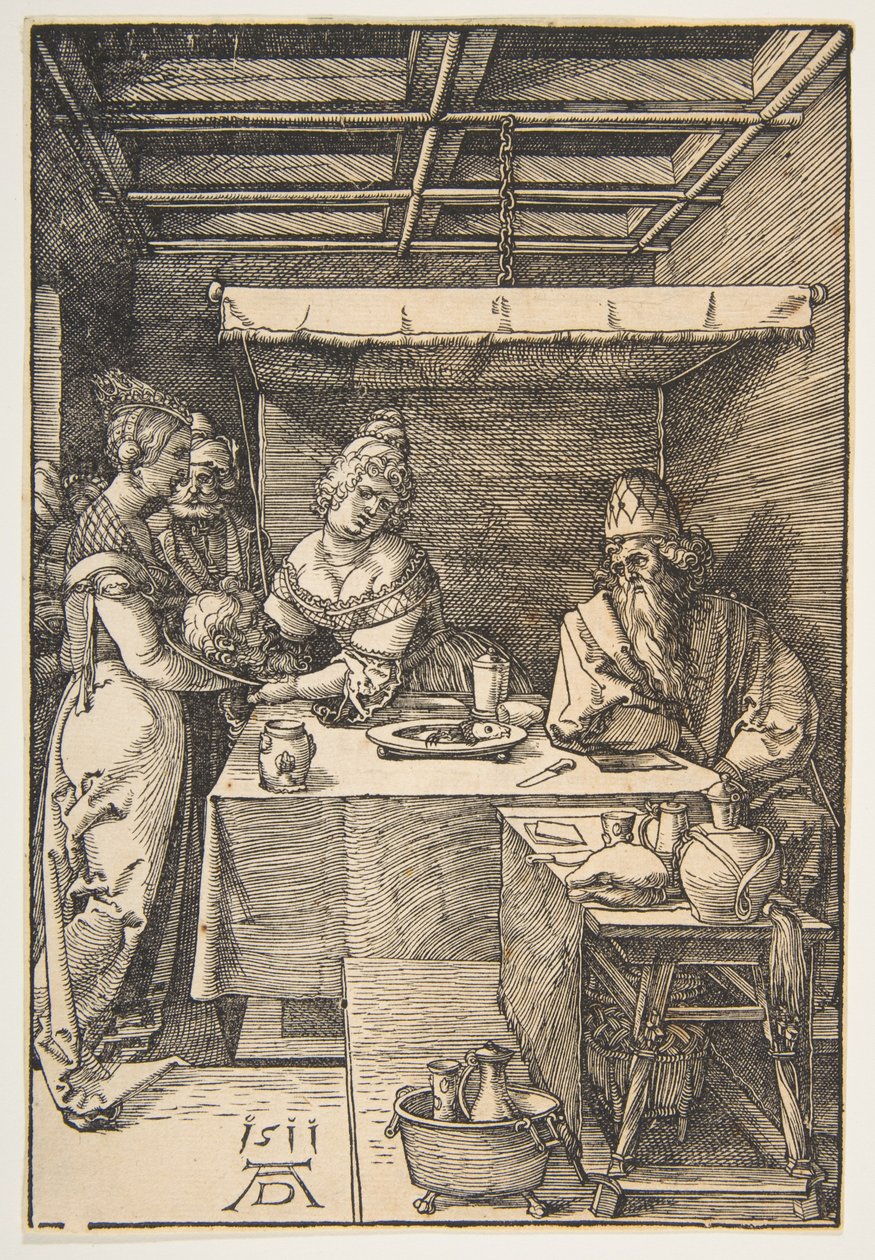 Salome přebírá hlavu svatého Jana Křtitele od Albrecht Dürer