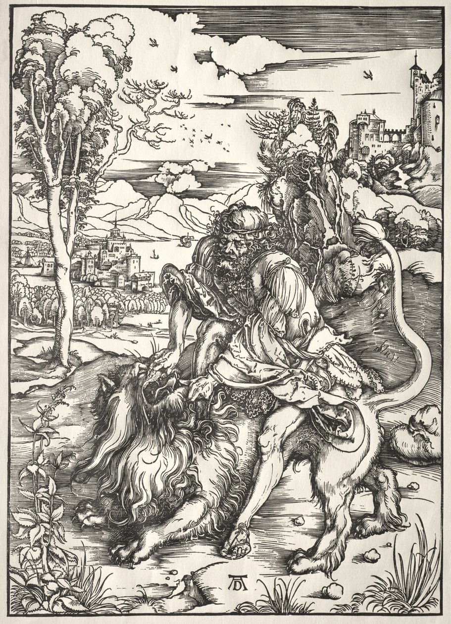 Samson a lev od Albrecht Dürer