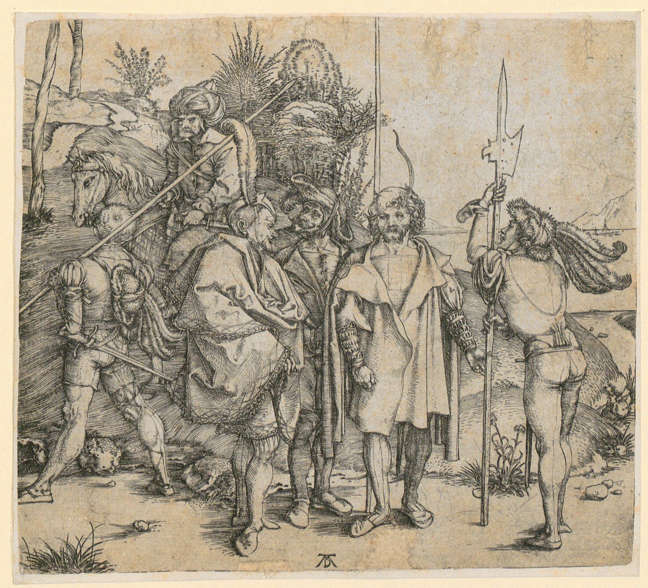 Šest válečníků od Albrecht Dürer