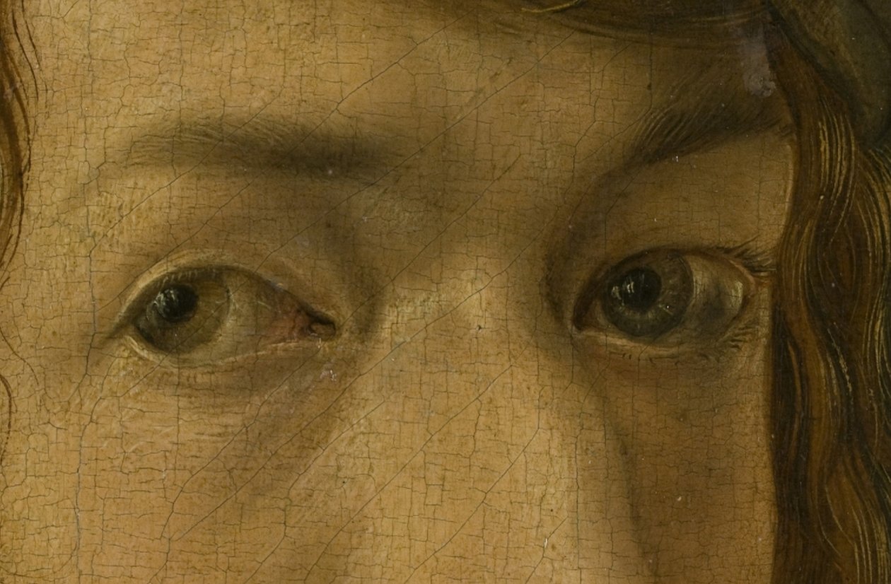Autoportrét (Madrid), detail očí od Albrecht Dürer