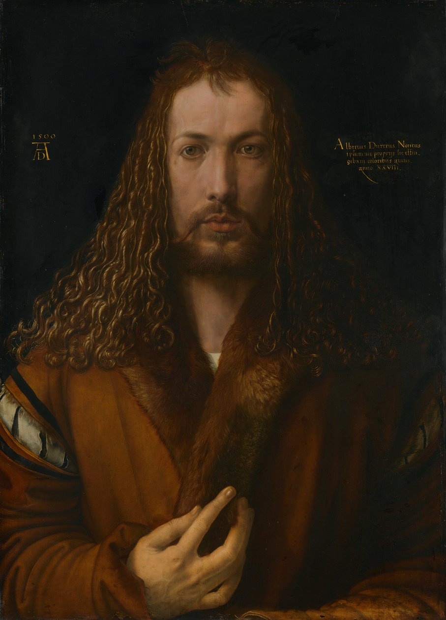 Autoportrét v kožešinové sukni, 1500. od Albrecht Dürer