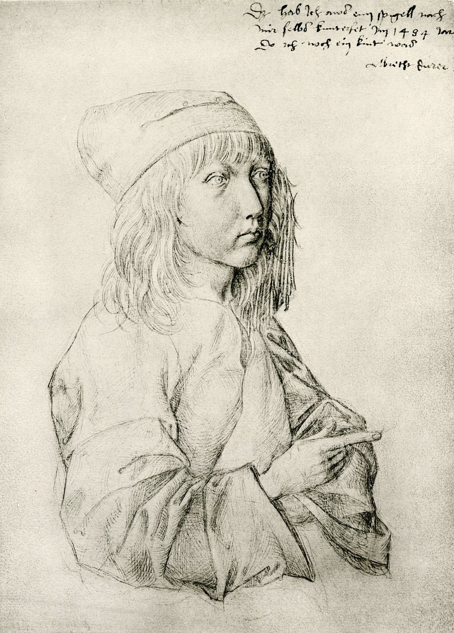 Autoportrét třináctiletého Dürera od Albrecht Dürer