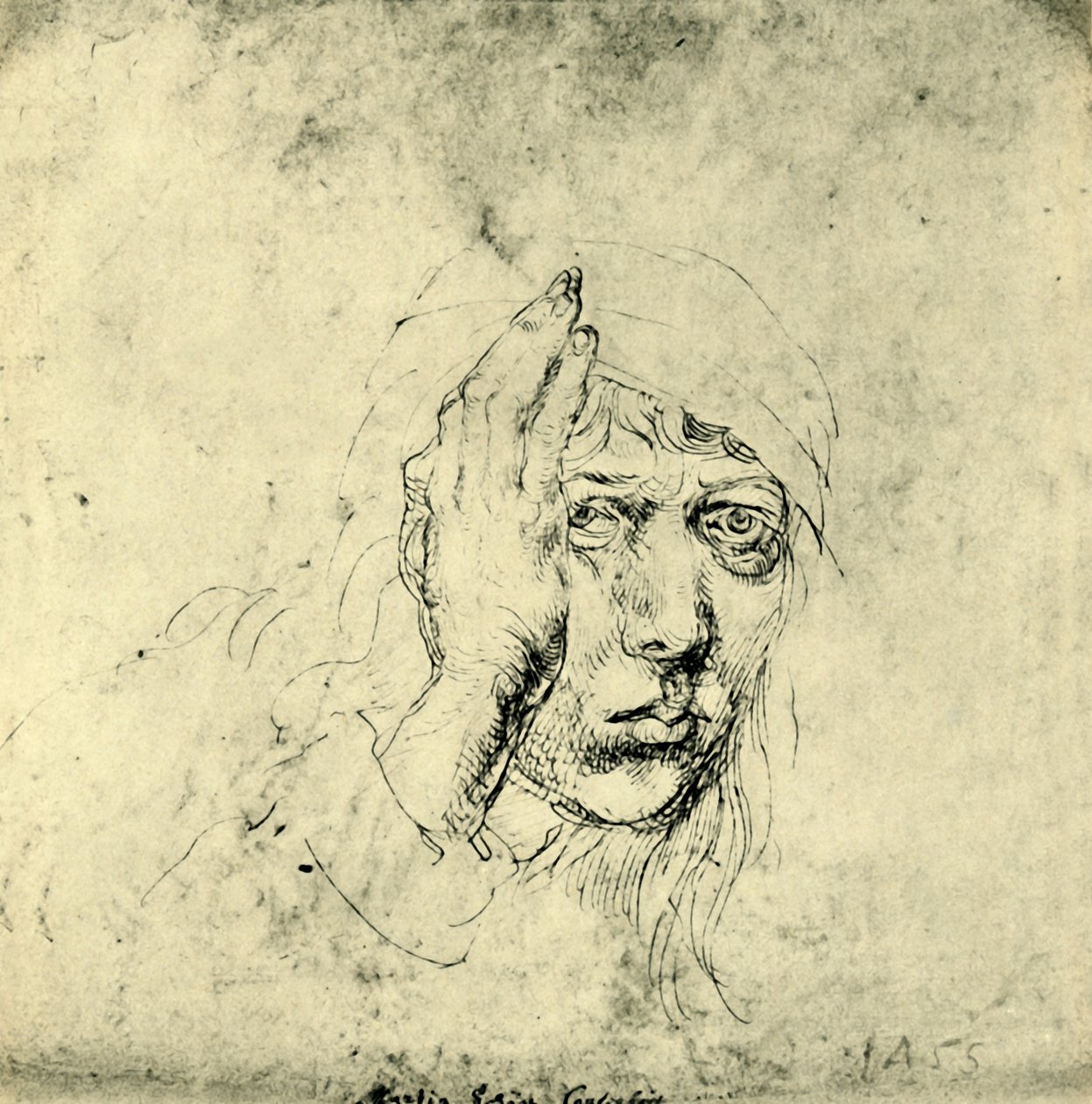 Autoportrét s obvazem, 1492, 1943. od Albrecht Dürer