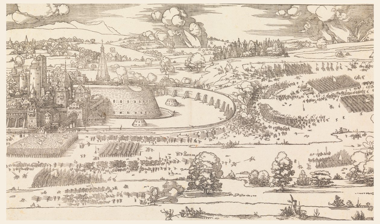 Obležení města (část 1) od Albrecht Dürer