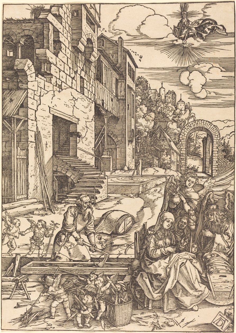 Pobyt Svaté rodiny v Egyptě od Albrecht Dürer