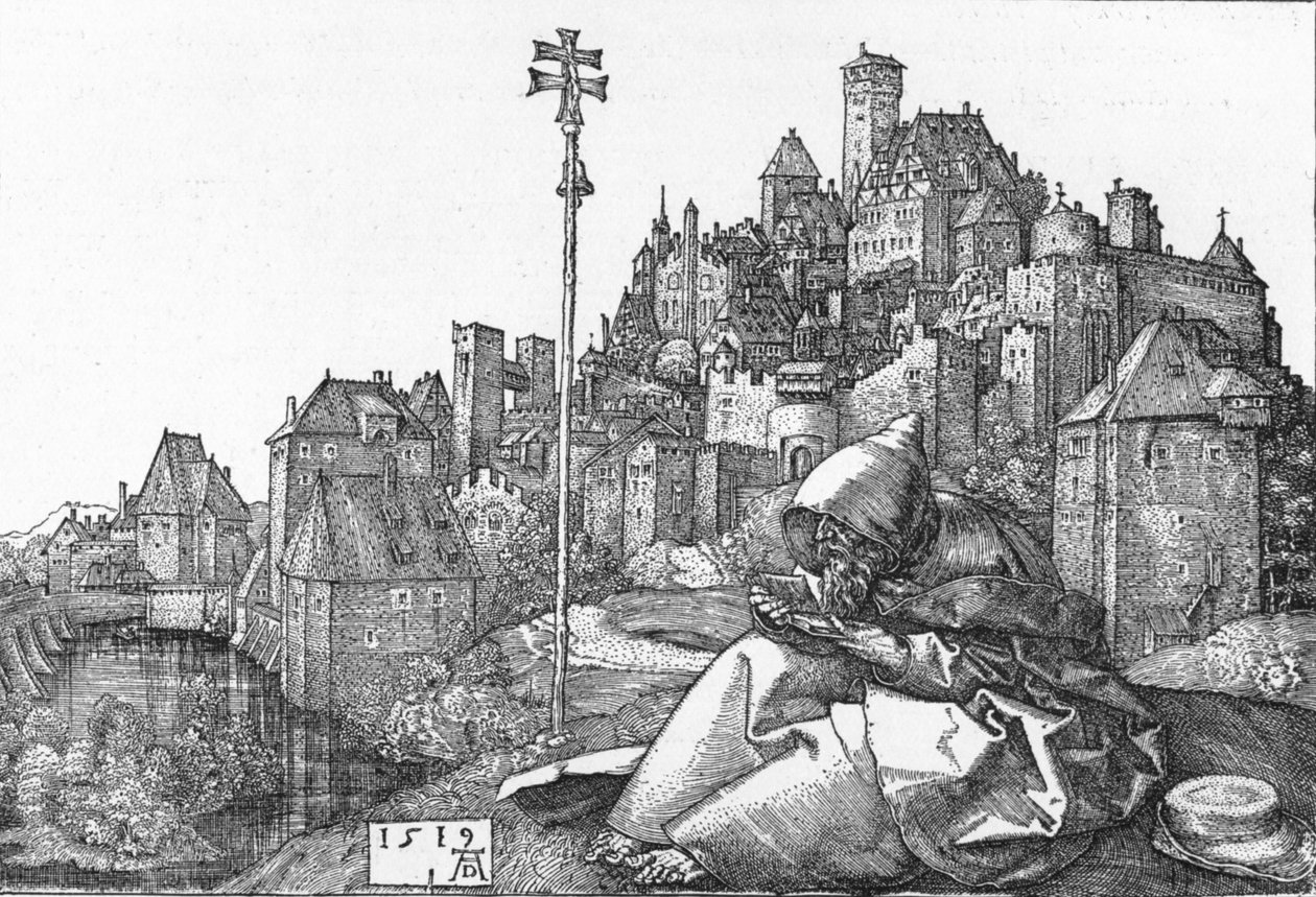 Svatý Antonín Čtení, 1519, 1906 od Albrecht Dürer