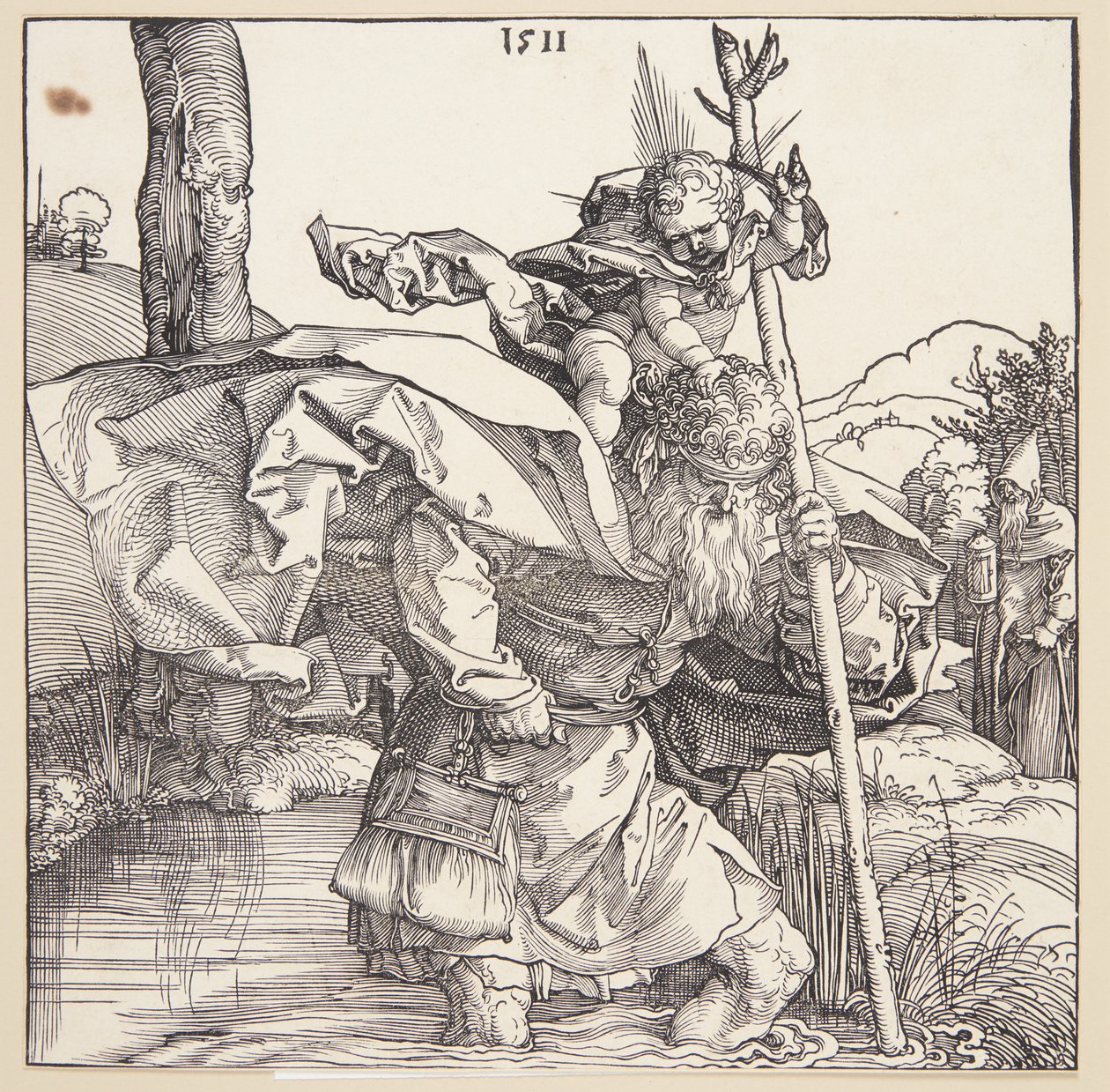 Svatý Kryštof od Albrecht Dürer