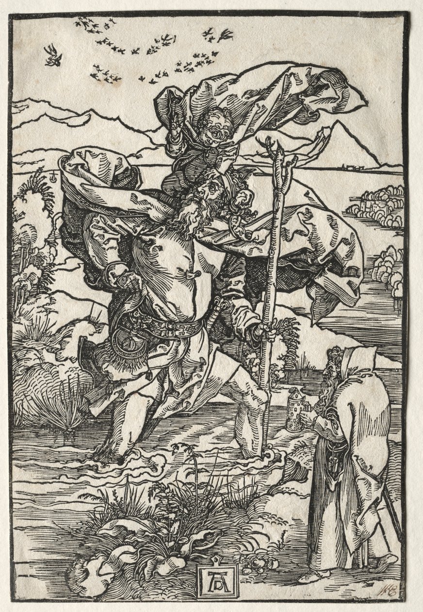 St. Christopher with the Birds, c. 1501-1504. od Albrecht Dürer