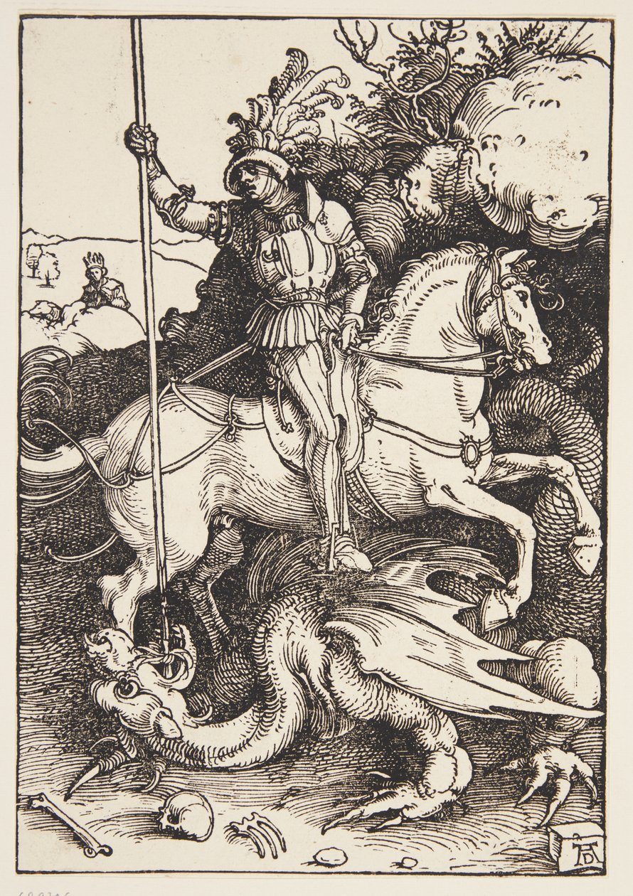 St. Georg zabíjí draka od Albrecht Dürer